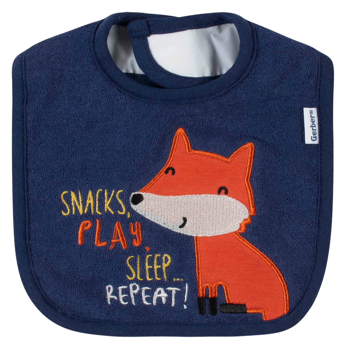 3-Pack Baby Boys Fox Bibs, view 2