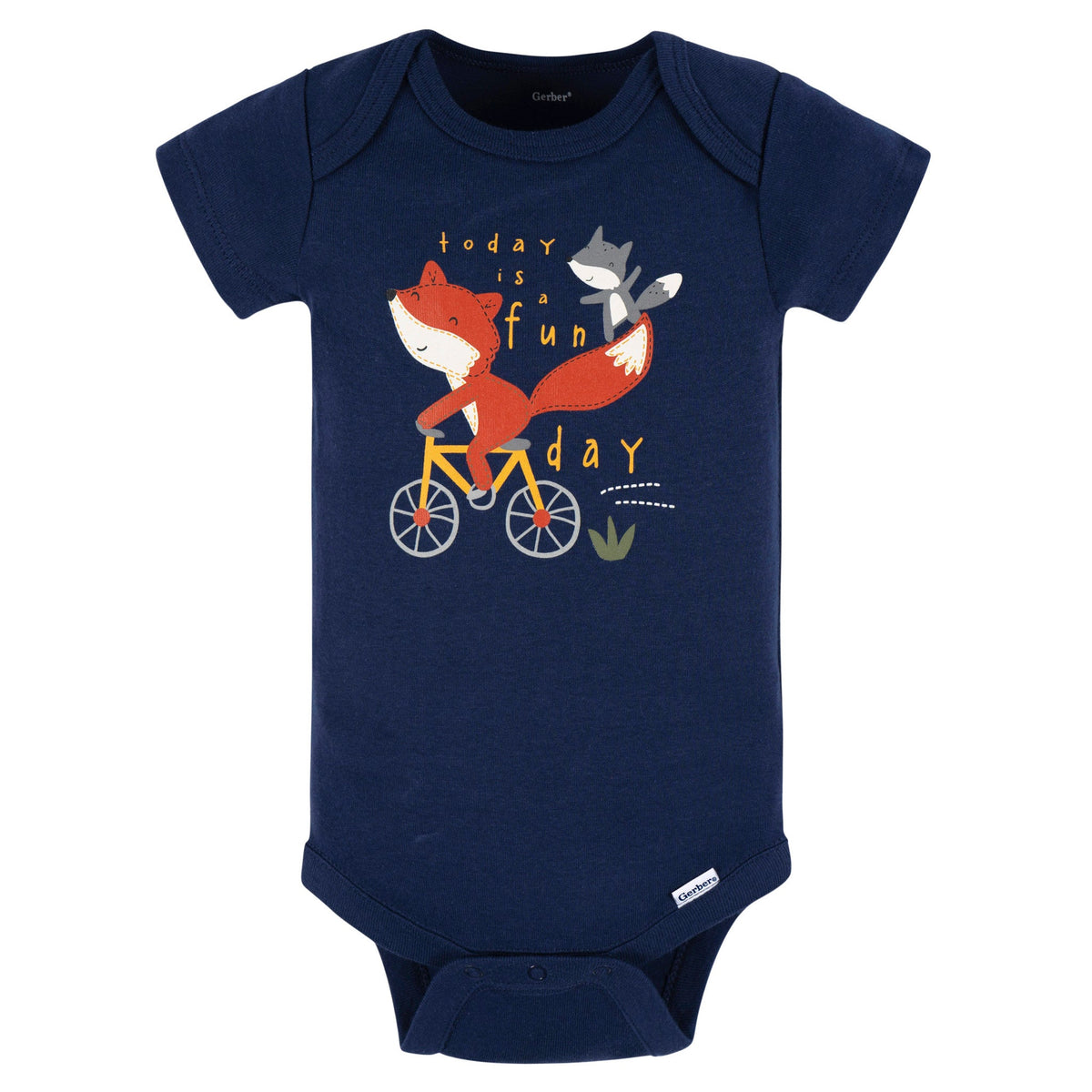 Baby Boys Fox Short Sleeve Onesies Bodysuit