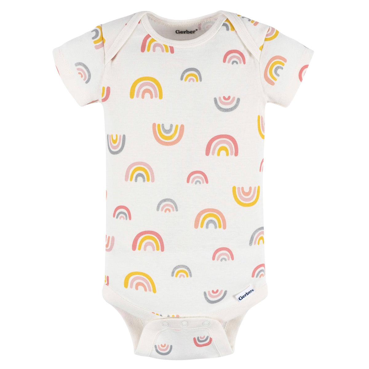 Baby Girls Rainbow Short Sleeve Onesies Bodysuit