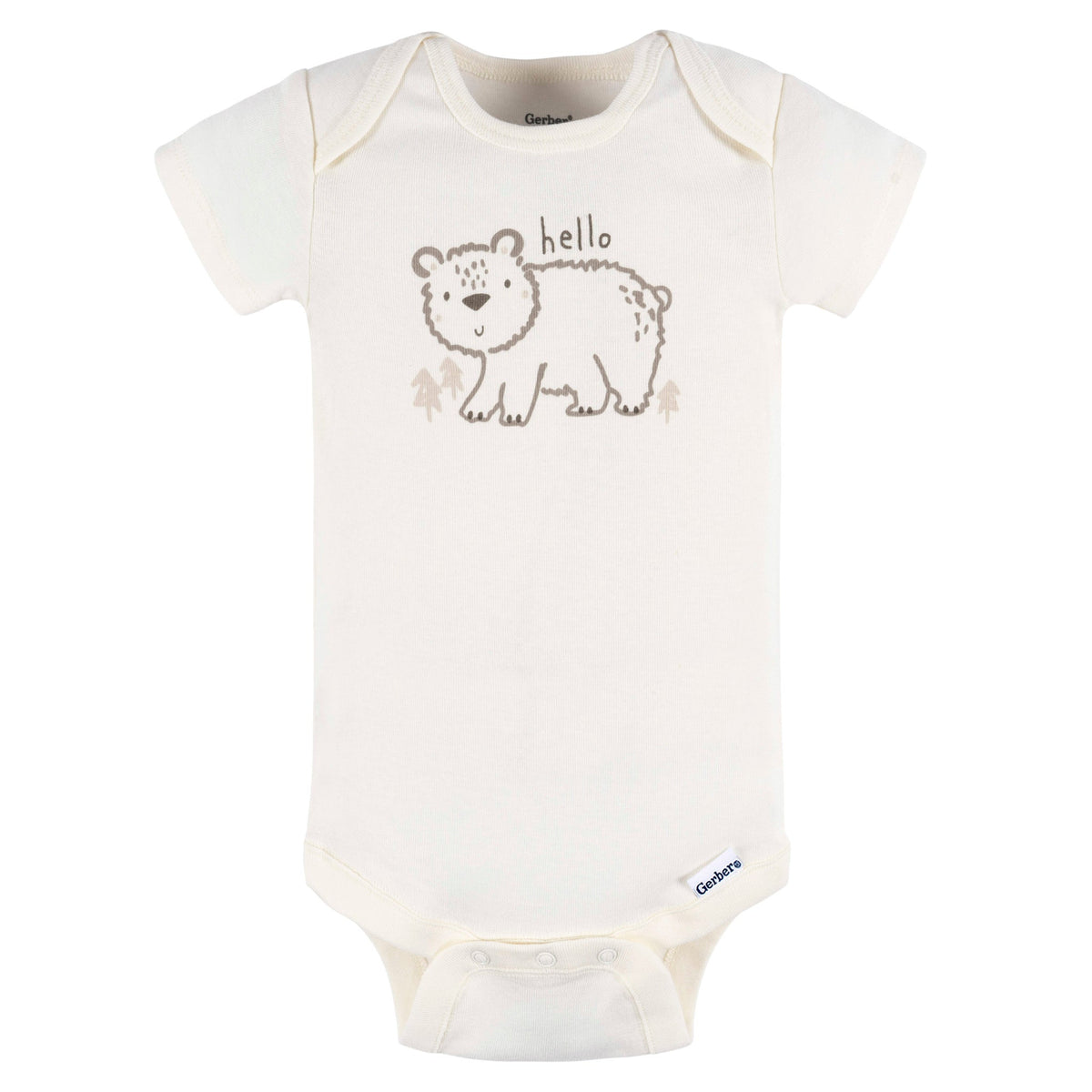 2-Piece Baby Neutral Elephant Bodysuit & Pant Set, view 2