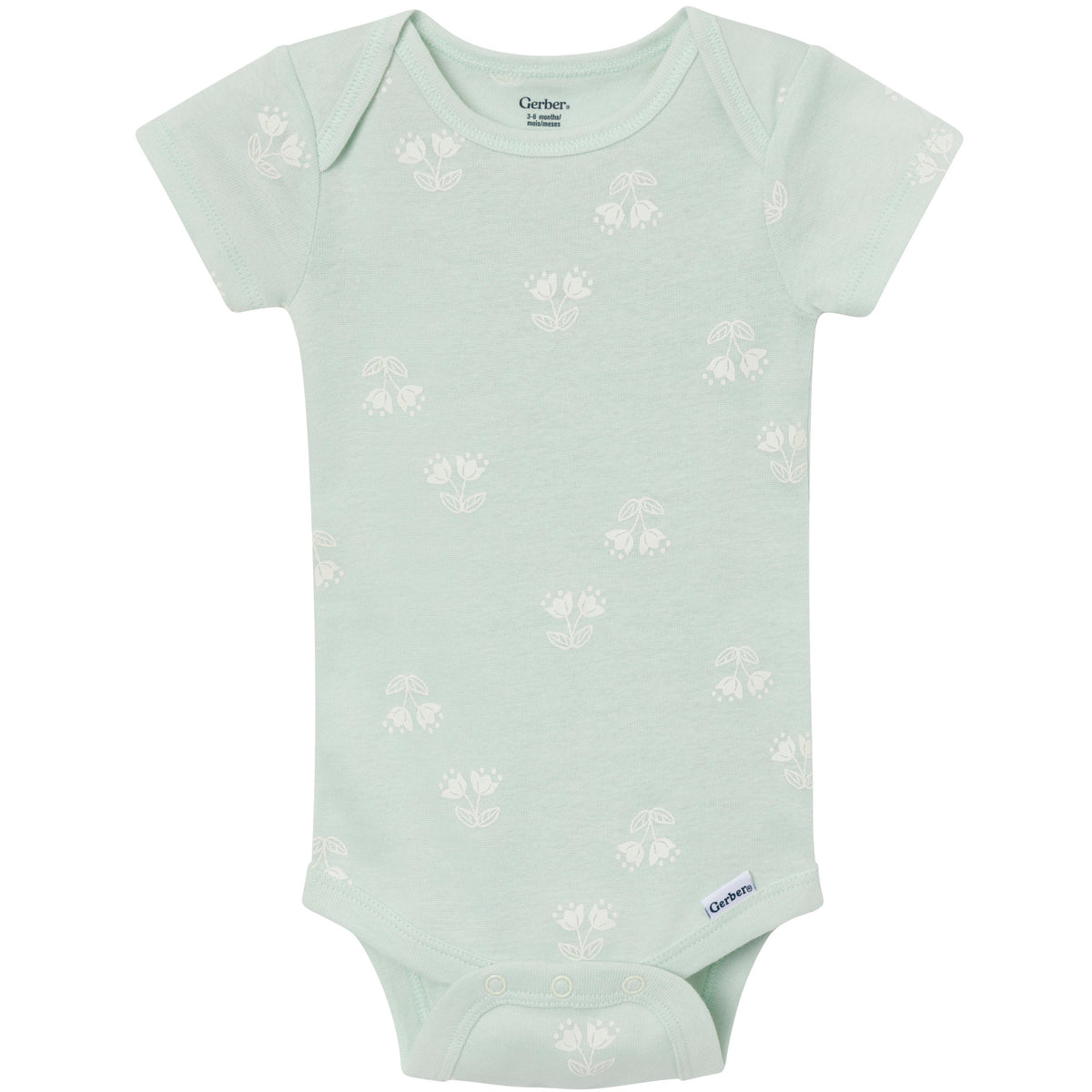 3-Pack Baby Girls Romantic Floral Short Sleeve Onesies Bodysuits
