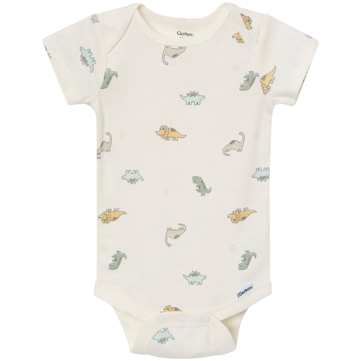 3-Pack Baby Boys Dinosaur Days Short Sleeve Onesies Bodysuits