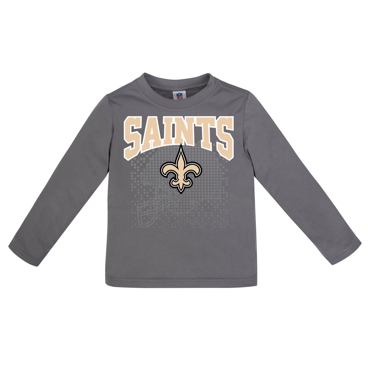 New Orleans Saints Toddler Boys Long Sleeve Tee Shirt