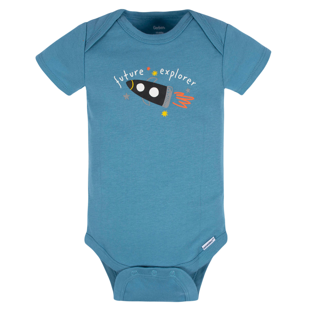 8-Pack Baby Boys Space Explorer Onesies Bodysuits, view 9