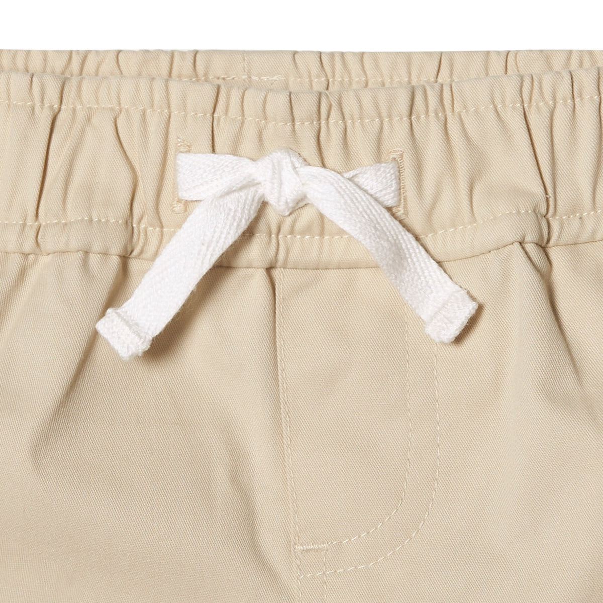 2-Pack Baby & Toddler Boys Navy Stripe and Khaki Twill Shorts, view 4