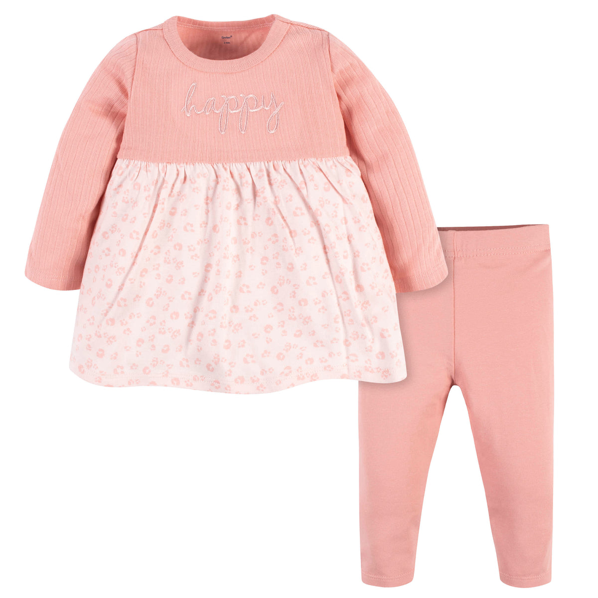 2-Piece Baby & Toddler Girls Leopard Dress & Legging Set