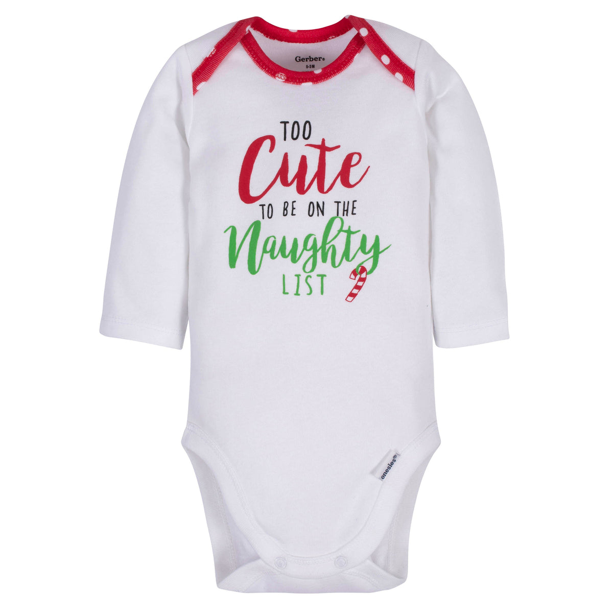 3-Piece Baby Girls Cute Holiday Bodysuit, Pant, & Cap Set, view 2
