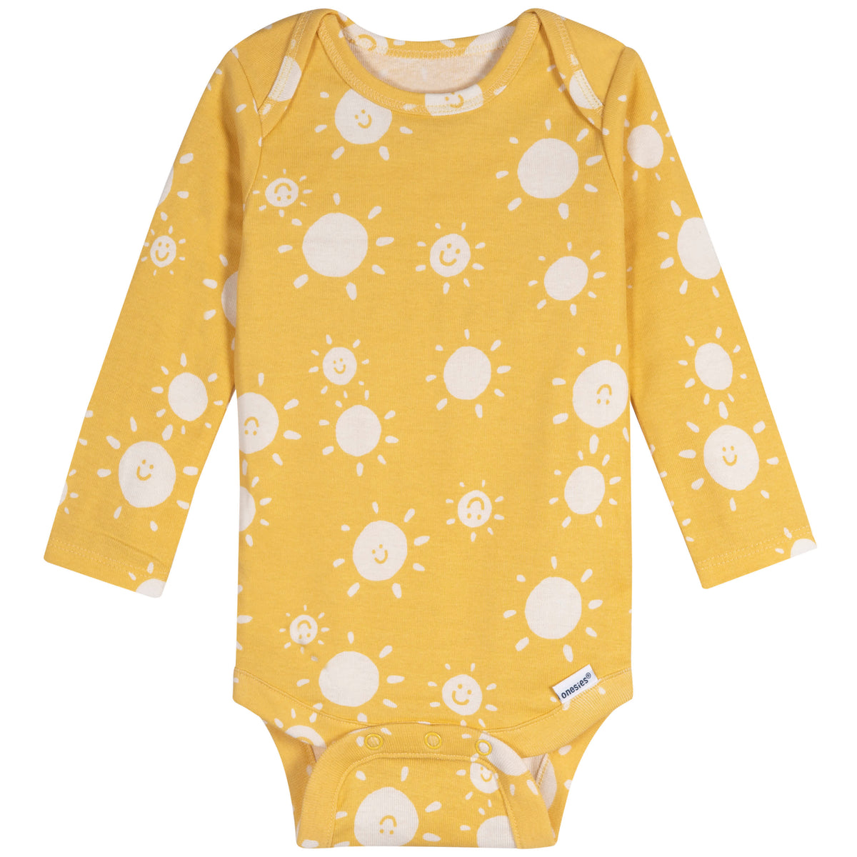6-Pack Baby Neutral Pretzels Long Sleeve Onesies Bodysuits, view 3
