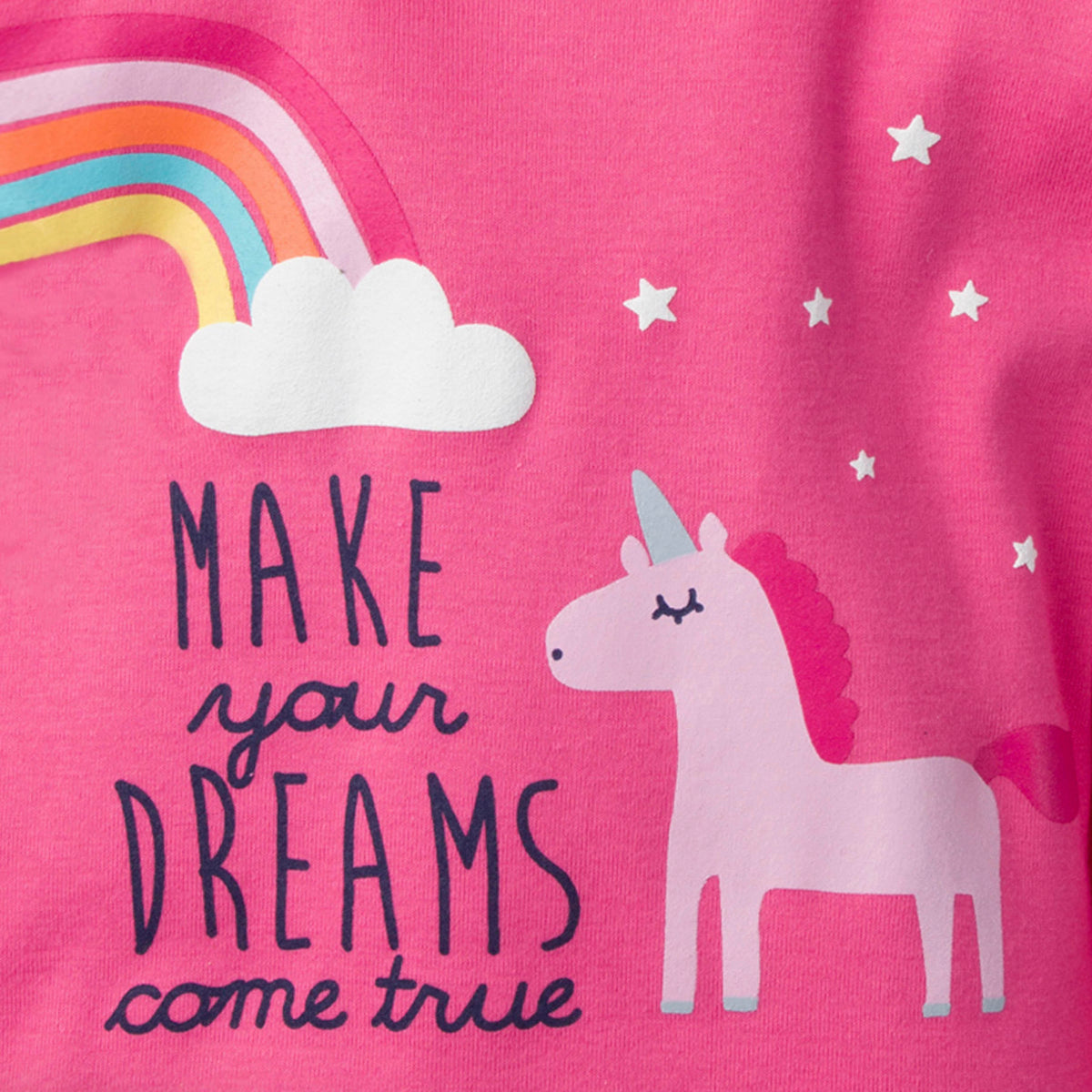 4-Piece Baby Girls Dreams Come True Cotton Pajamas, view 2