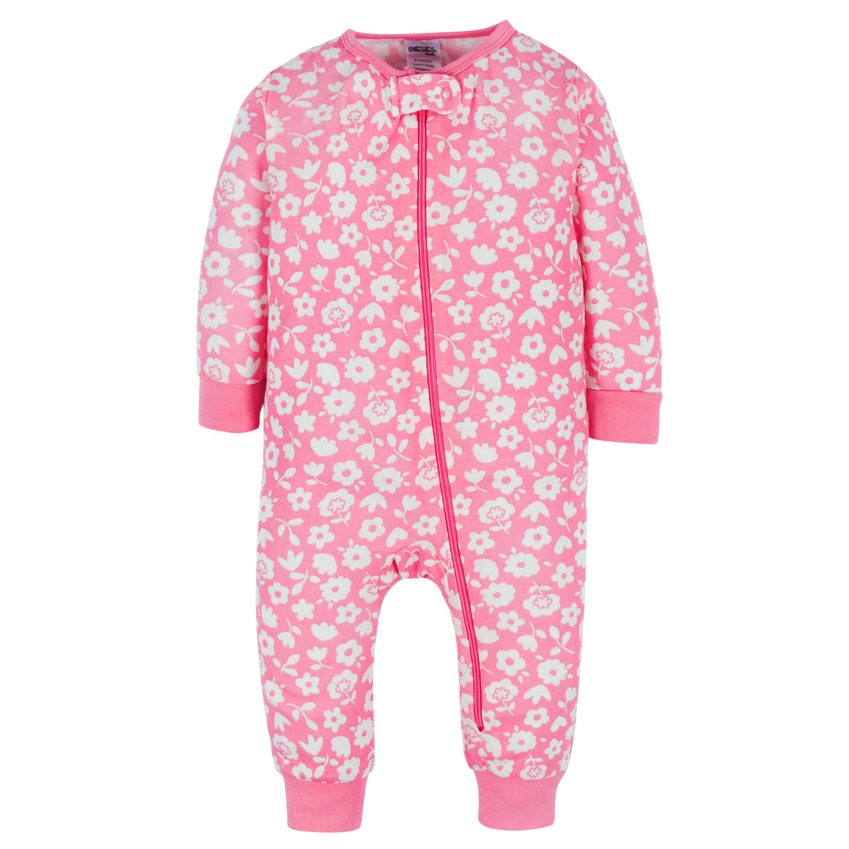 3-Pack Baby & Toddler Girls Floral Fox Snug Fit Footless Pajamas, view 7