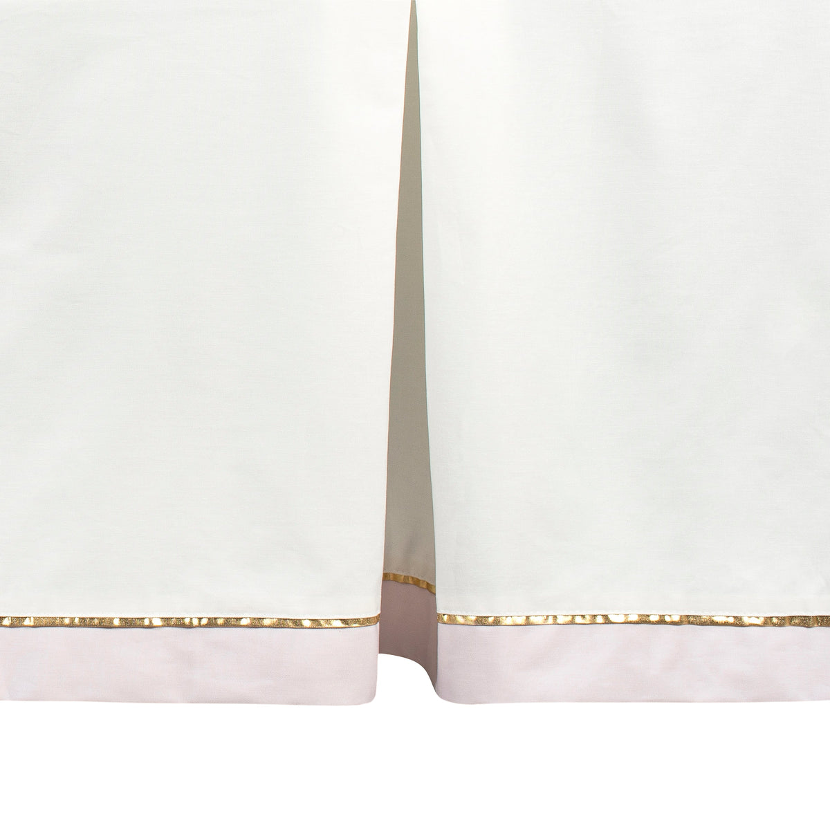 3-Piece Baby Girls Sparkle Pink Fitted Crib Sheets & Crib Skirt Set, view 2
