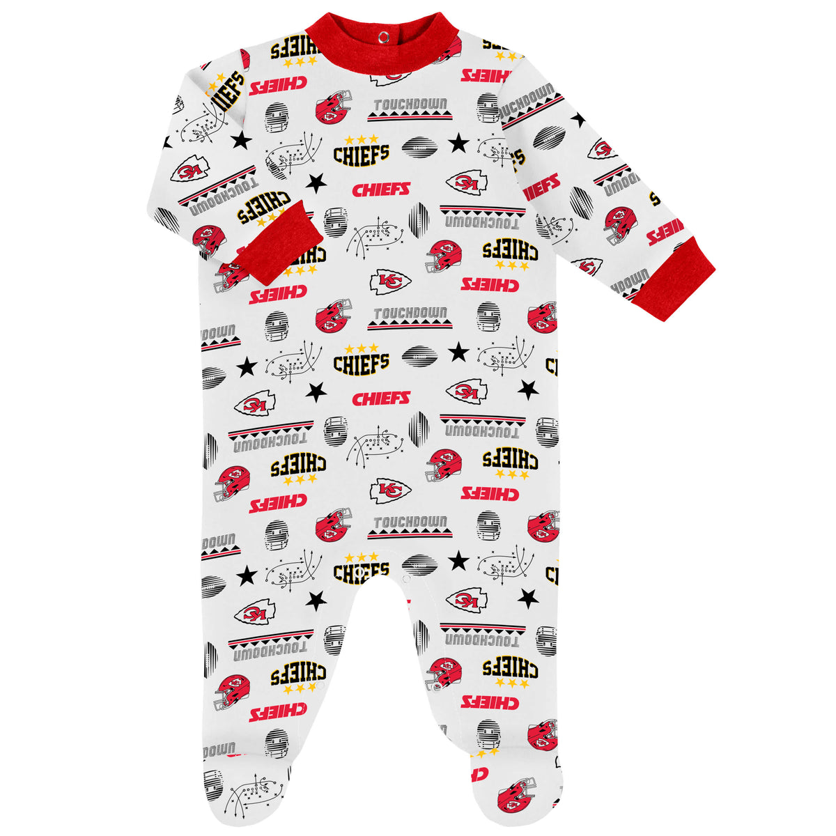 3-Piece Baby Boys Kansas City Chiefs Bodysuit, Sleep 'N Play & Cap Set, view 2