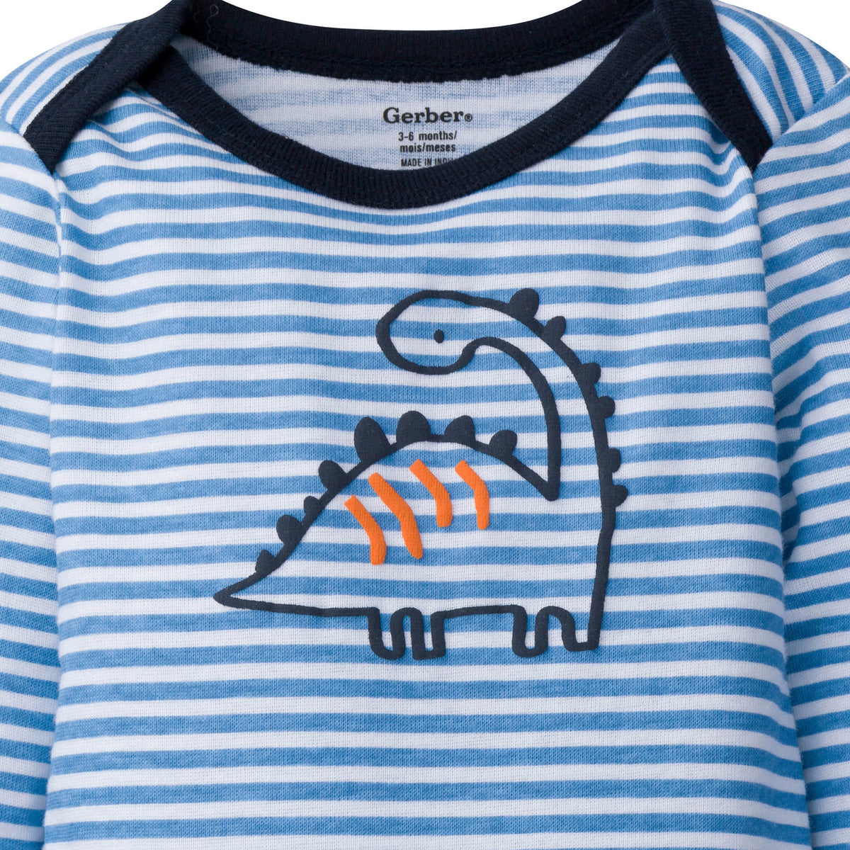 3-Piece Baby Boys Dinosaur Onesies Bodysuits & Pants Set, view 3