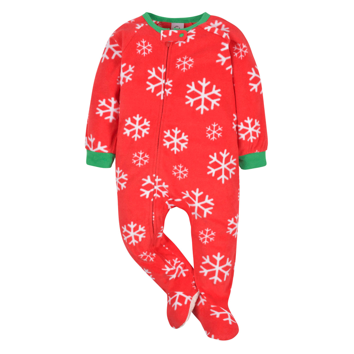 2-Pack Baby & Toddler Neutral Snowflakes & Bears Fleece Pajamas, view 4