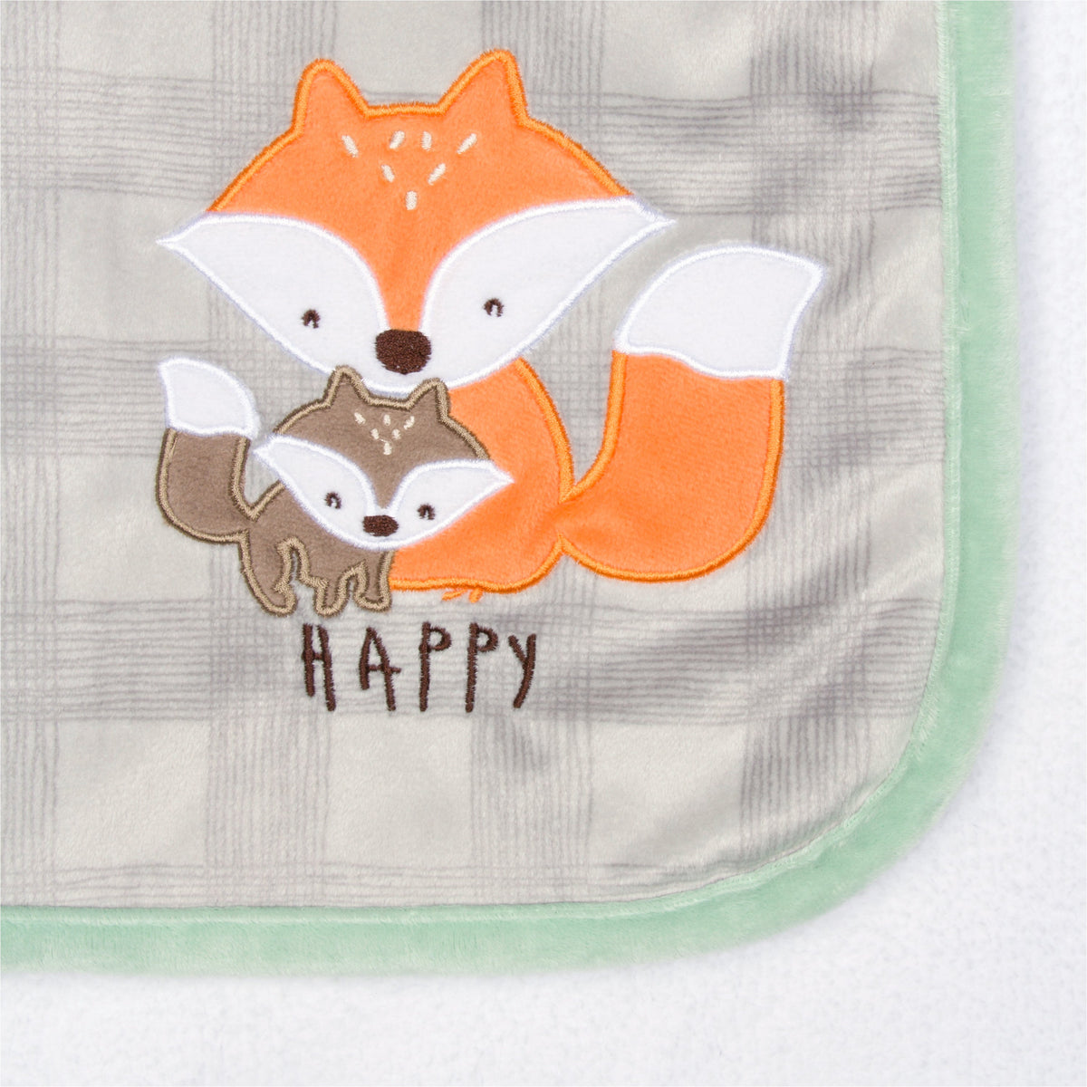 Baby Happy Fox Plush Blanket, view 2