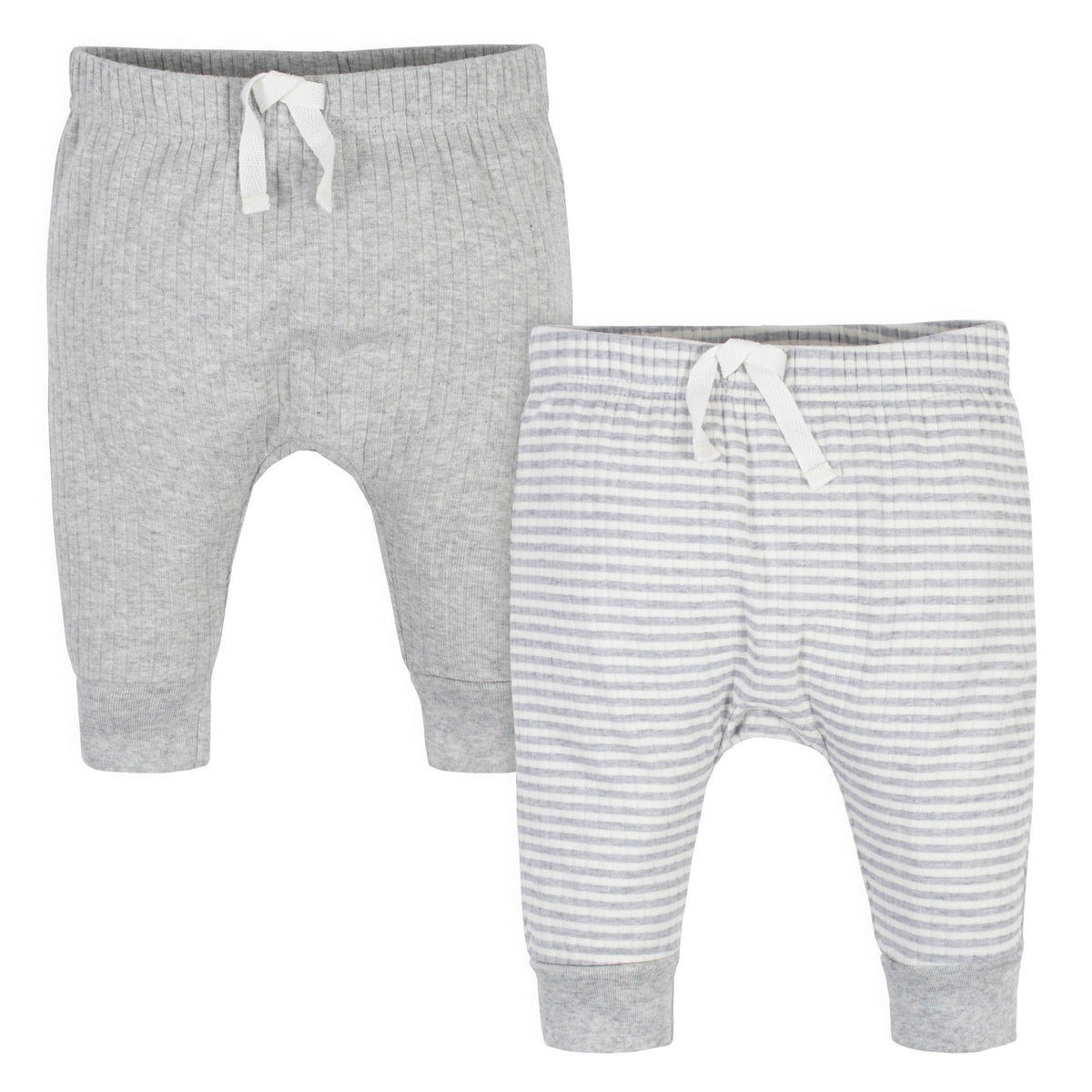 2-Pack Organic Baby Boys Ribbed Joggers