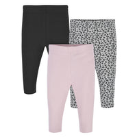 3-Pack Baby and Toddler Girls Cheetah Premium Leggings
