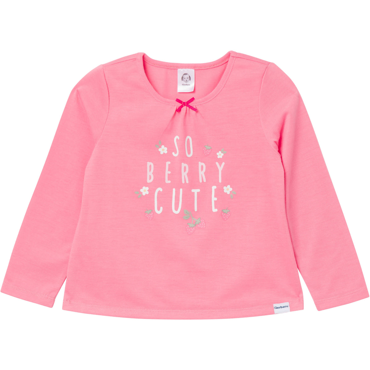 2-Piece Toddler Girls Berry Pajama Set, view 2