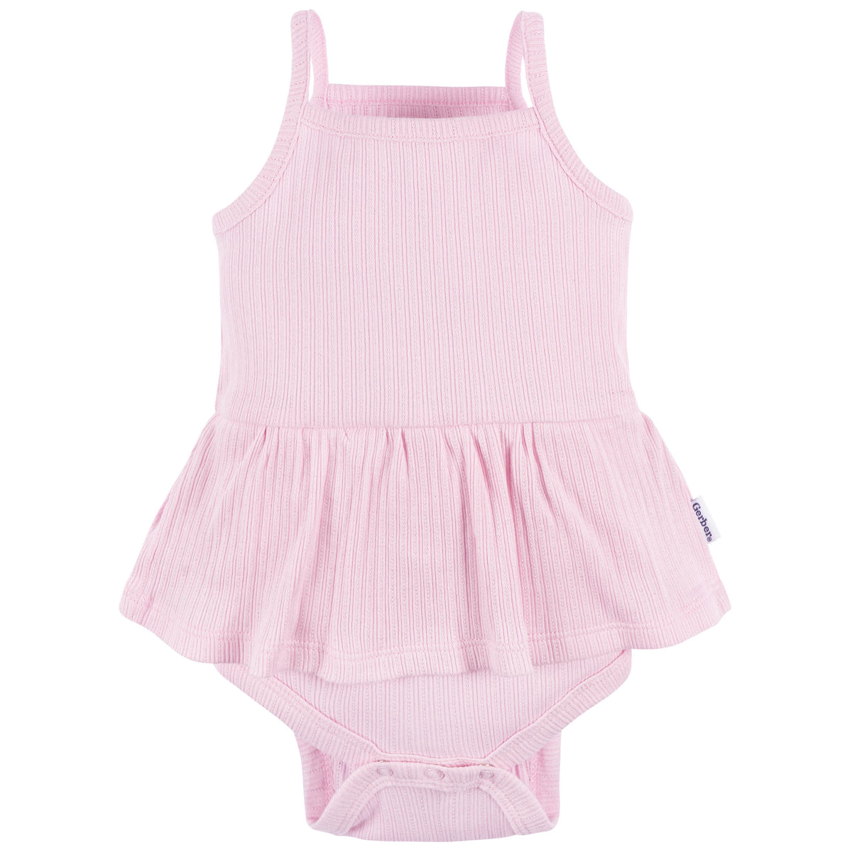 3-Pack Baby Girls Winsome Orchid Sleeveless Skirted Onesies Bodysuits, view 2