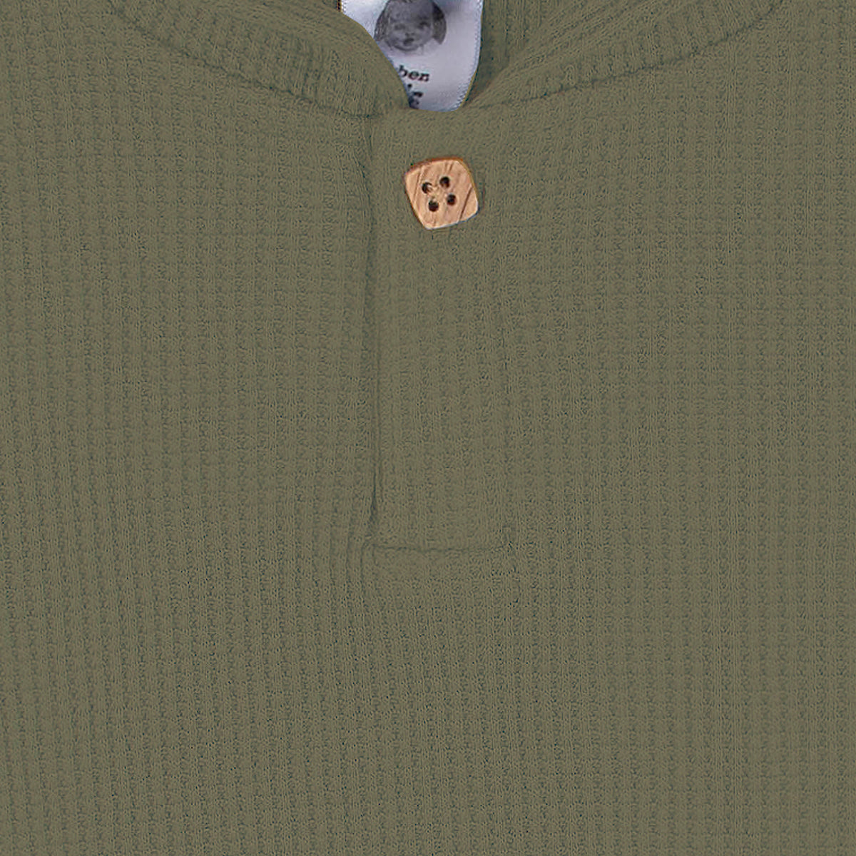 2-Piece Infant & Toddler Boys Sage Green Waffle Hoodie & Jogger Set, view 4