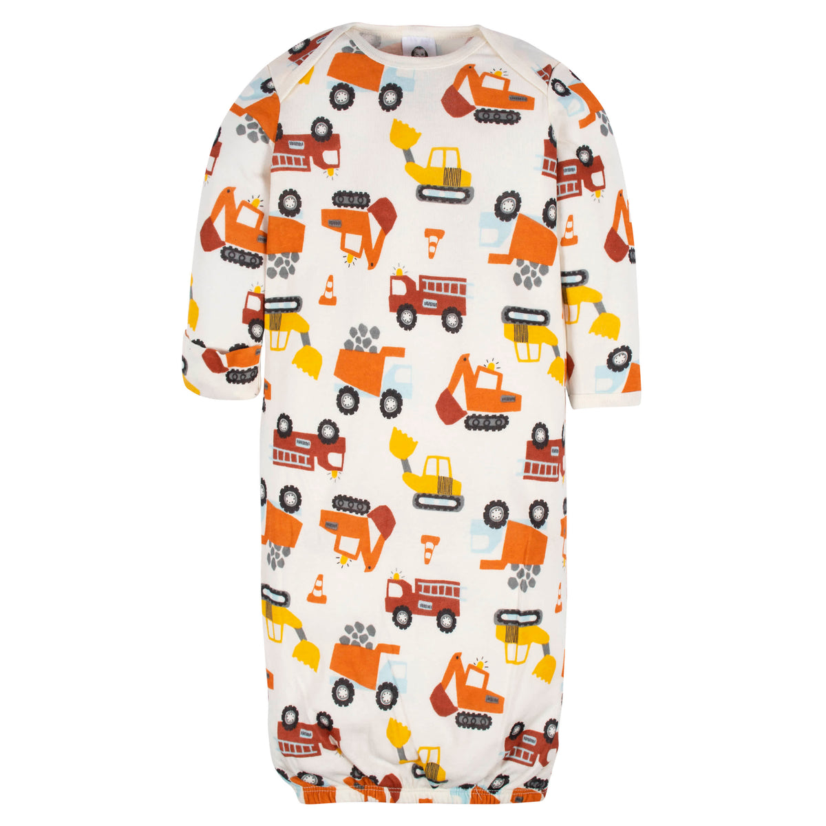 4-Pack Baby Boys Transportation Zone Gowns, view 6