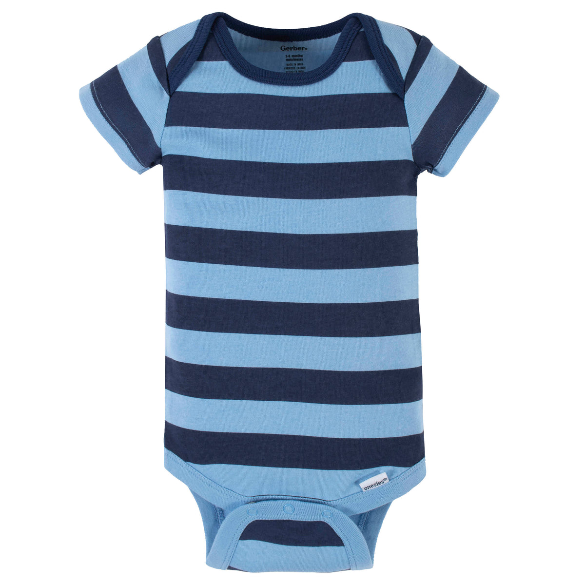 4-Pack Baby Boys Shark Zone Short Sleeve Onesies Bodysuits, view 5