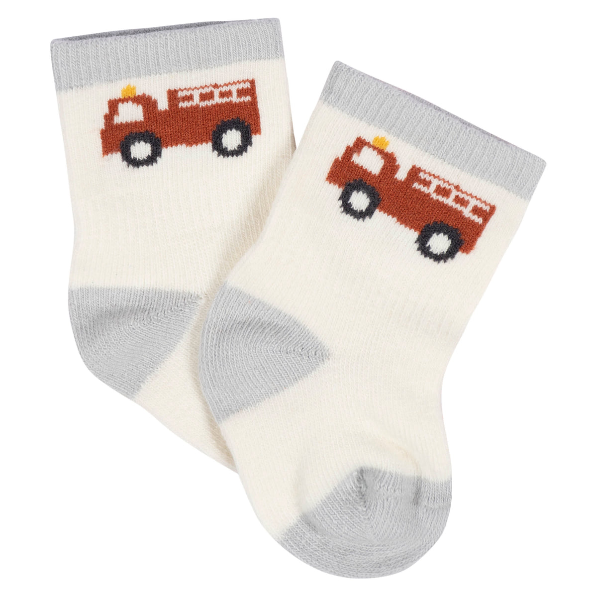 8-Pack Baby Boys Transportation Zone Jersey Wiggle Proof Socks, view 8