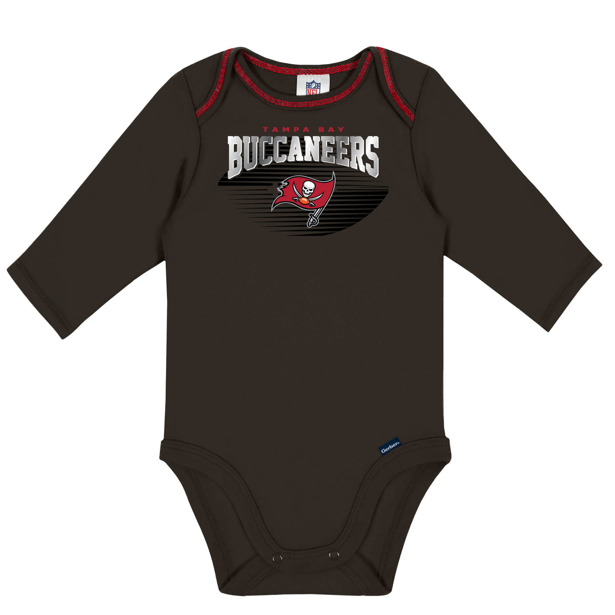 2-Pack Baby Boys Buccaneers Long Sleeve Bodysuits, view 2