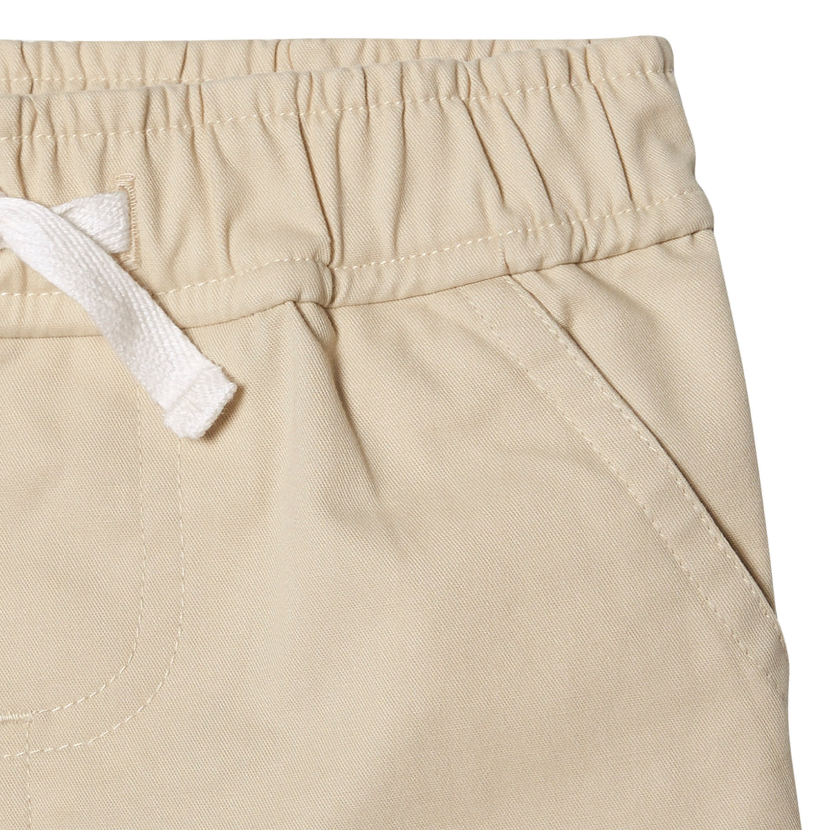2-Pack Baby & Toddler Boys Navy Stripe and Khaki Twill Shorts, view 3