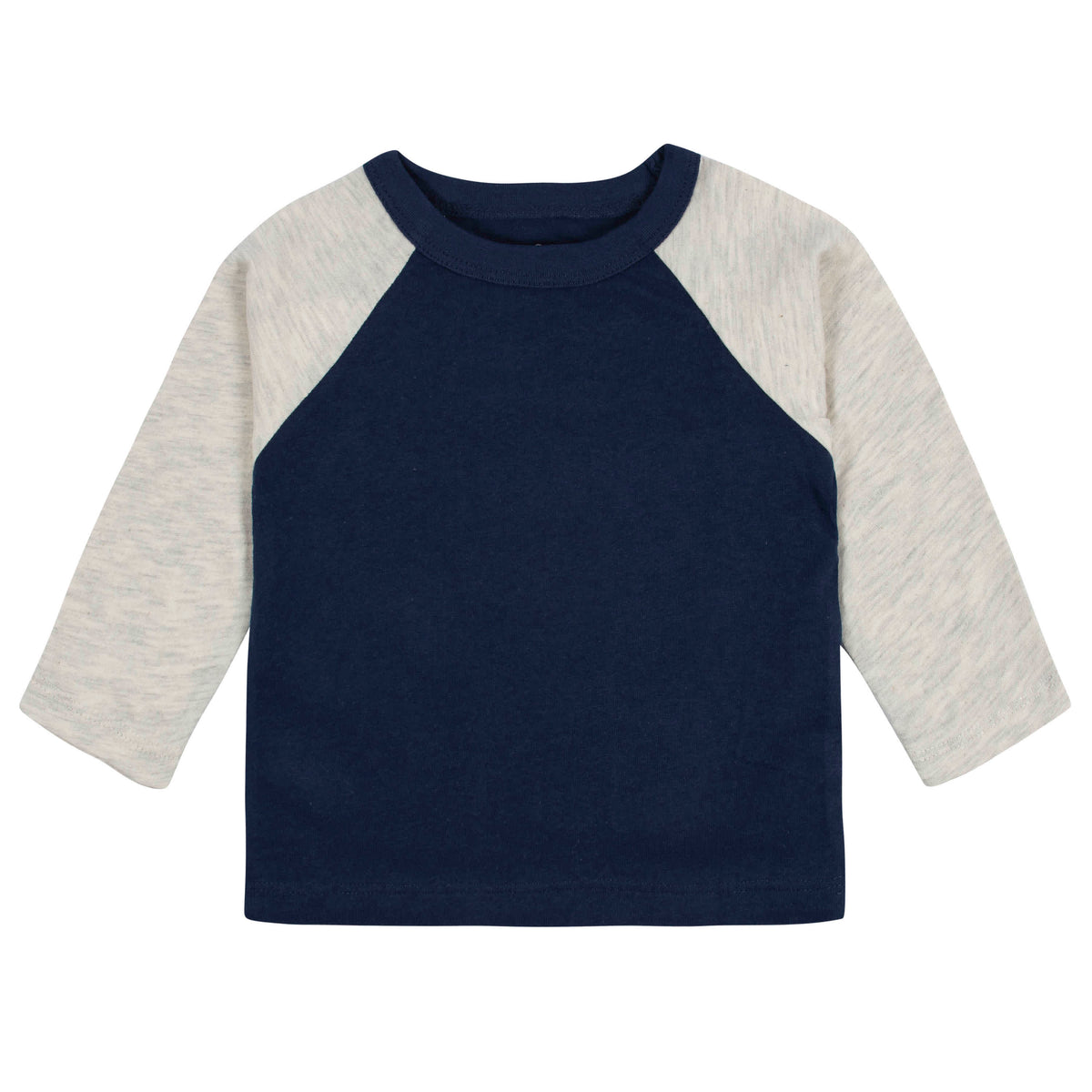 3-Pack Baby & Toddler Boys Royal Blues Long Sleeve Baseball Tees, view 2