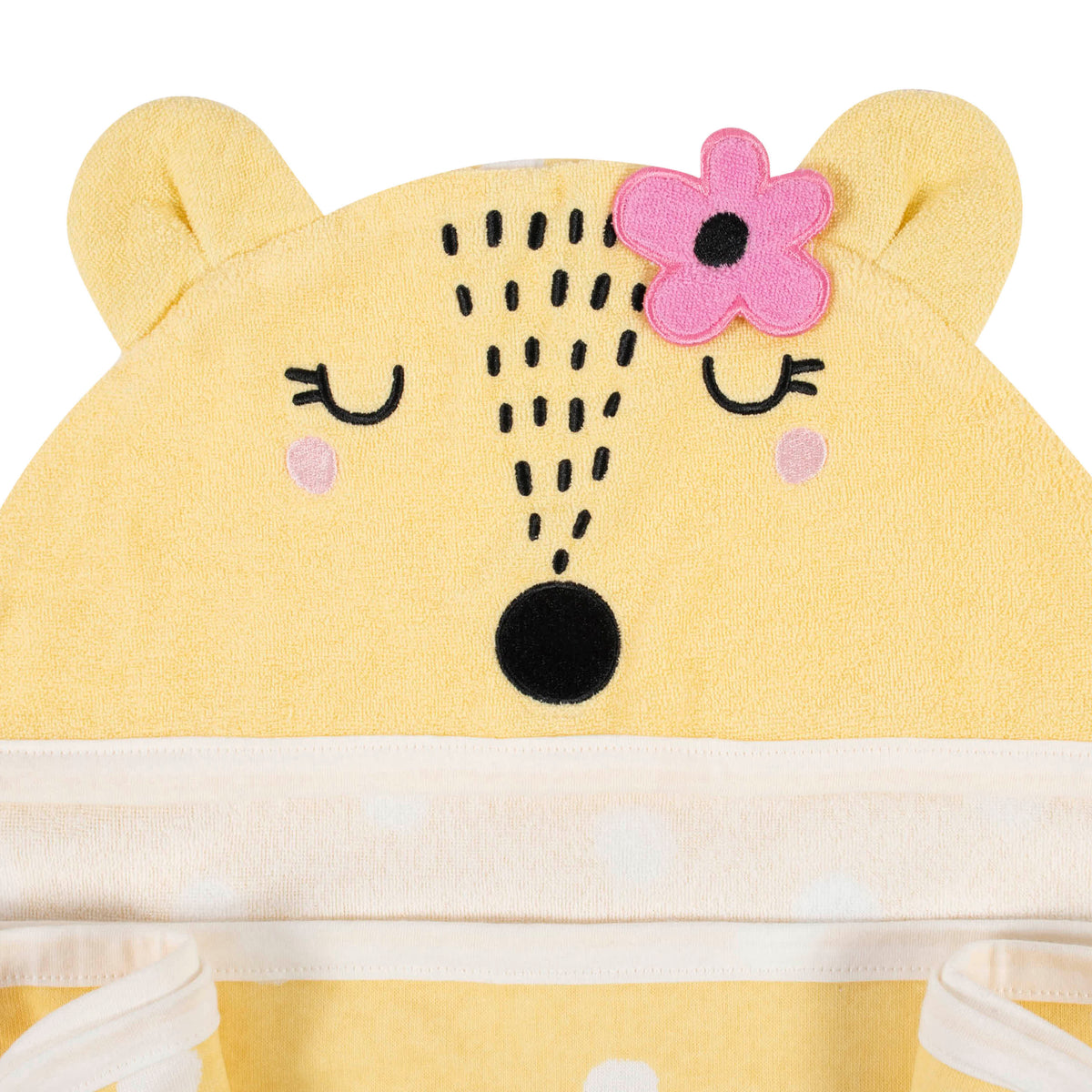 Baby Girls Fox Bath Wrap, view 3