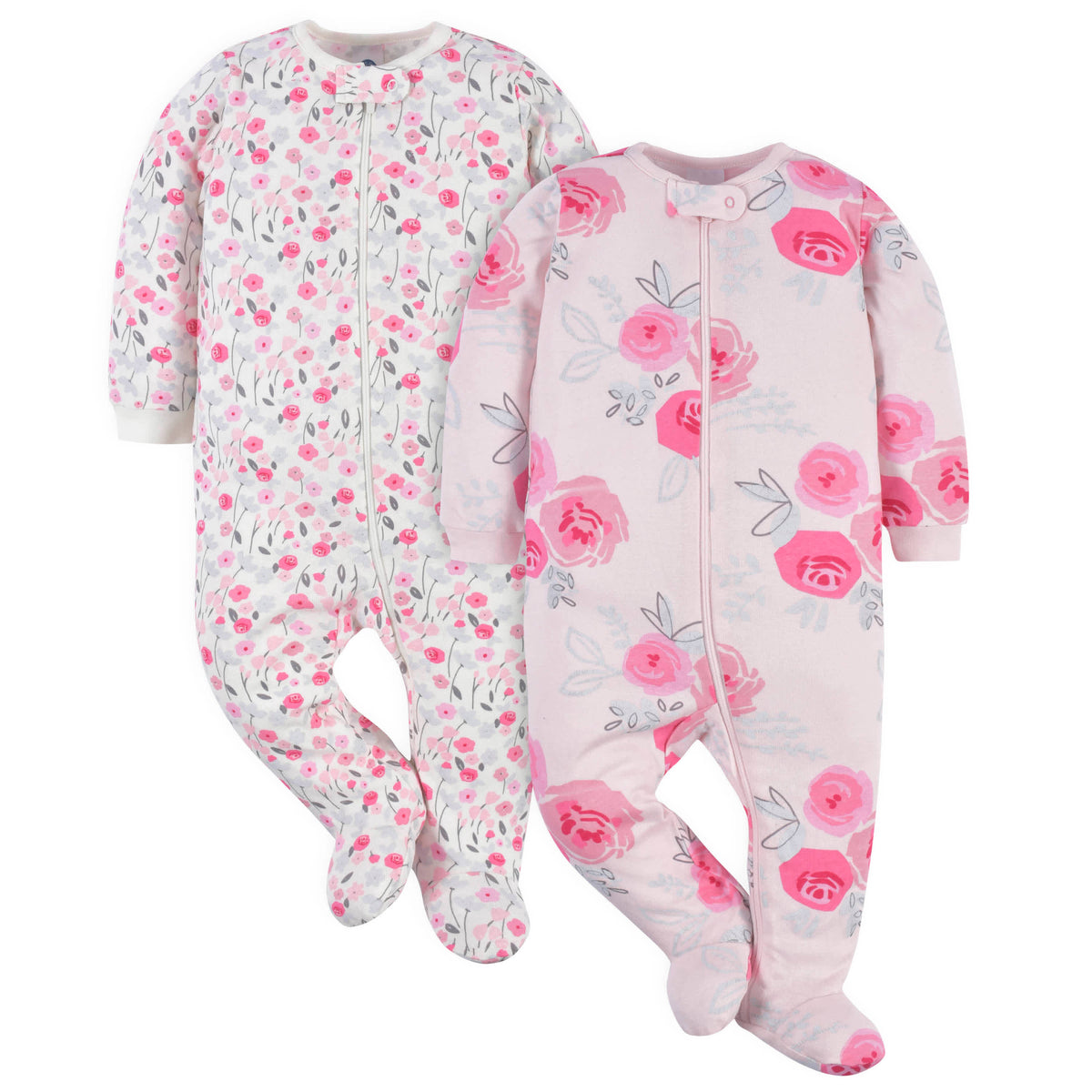 2-Pack Baby Girls Rose Floral Sleep 'N Plays