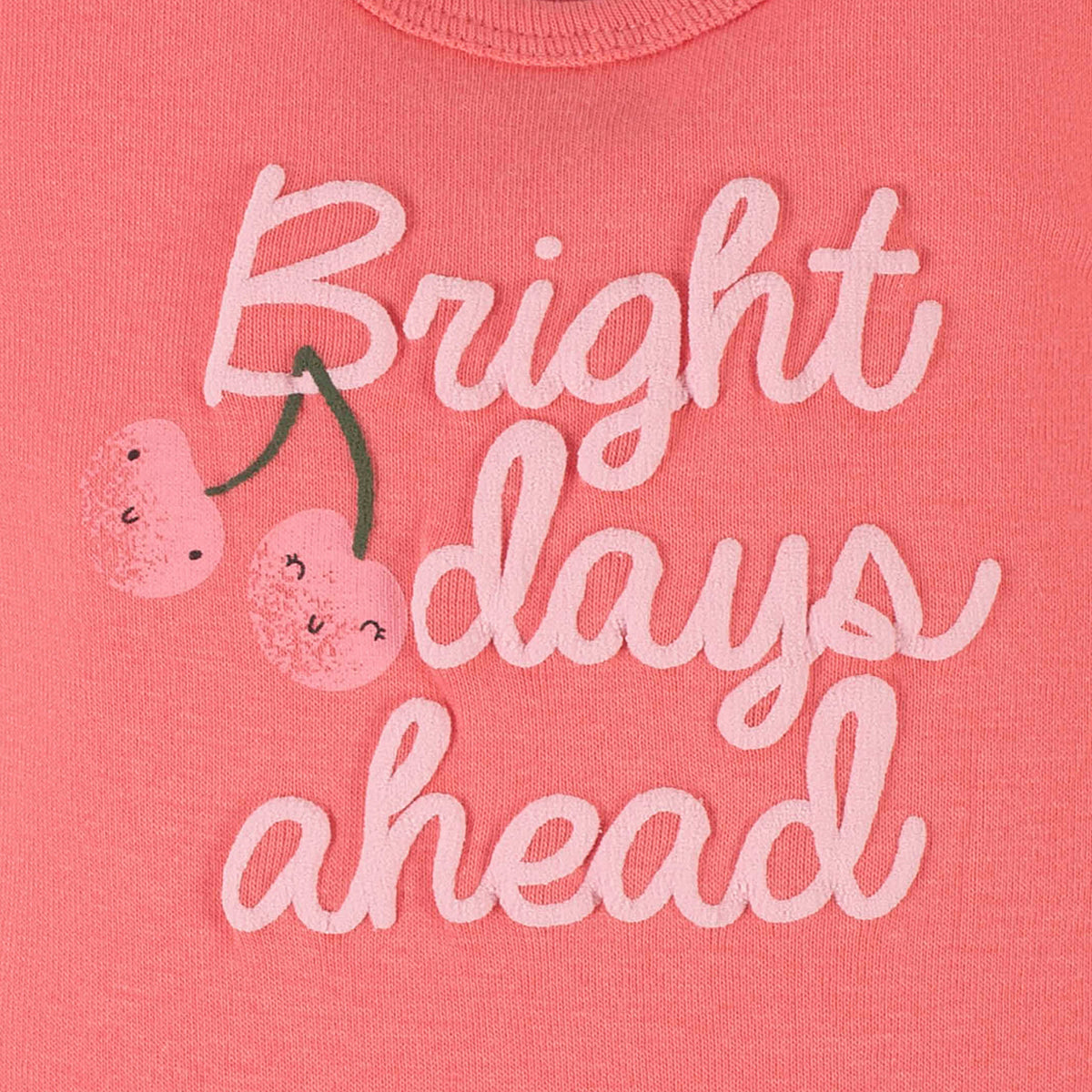4-Pack Baby Girls Cherry Kisses Short Sleeve Onesies Bodysuits, view 3