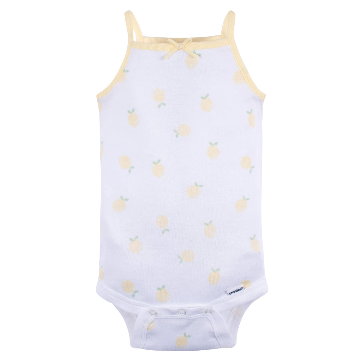 4-Pack Baby Girls Little Lemon Sleeveless Onesies Bodysuits, view 4