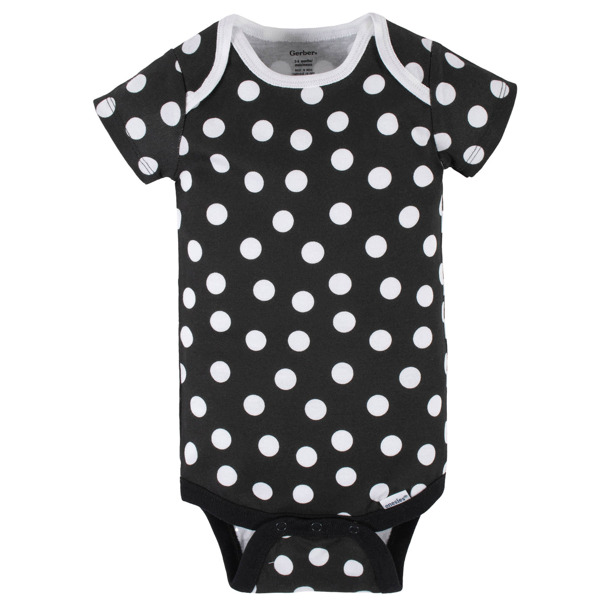 4-Pack Baby Girls Yellow Garden Short Sleeve Onesies Bodysuits, view 5