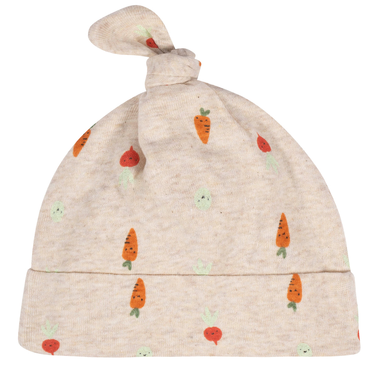 8-Piece Baby Neutral Happy Veggies No Scratch Mittens & Caps Set, view 6