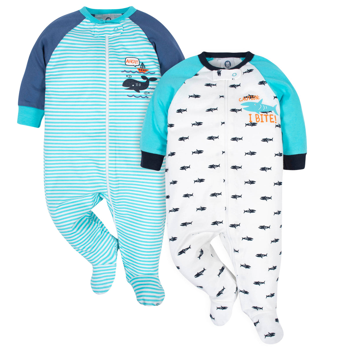 2-Pack Baby Boys Whale and Shark Sleep 'N Plays