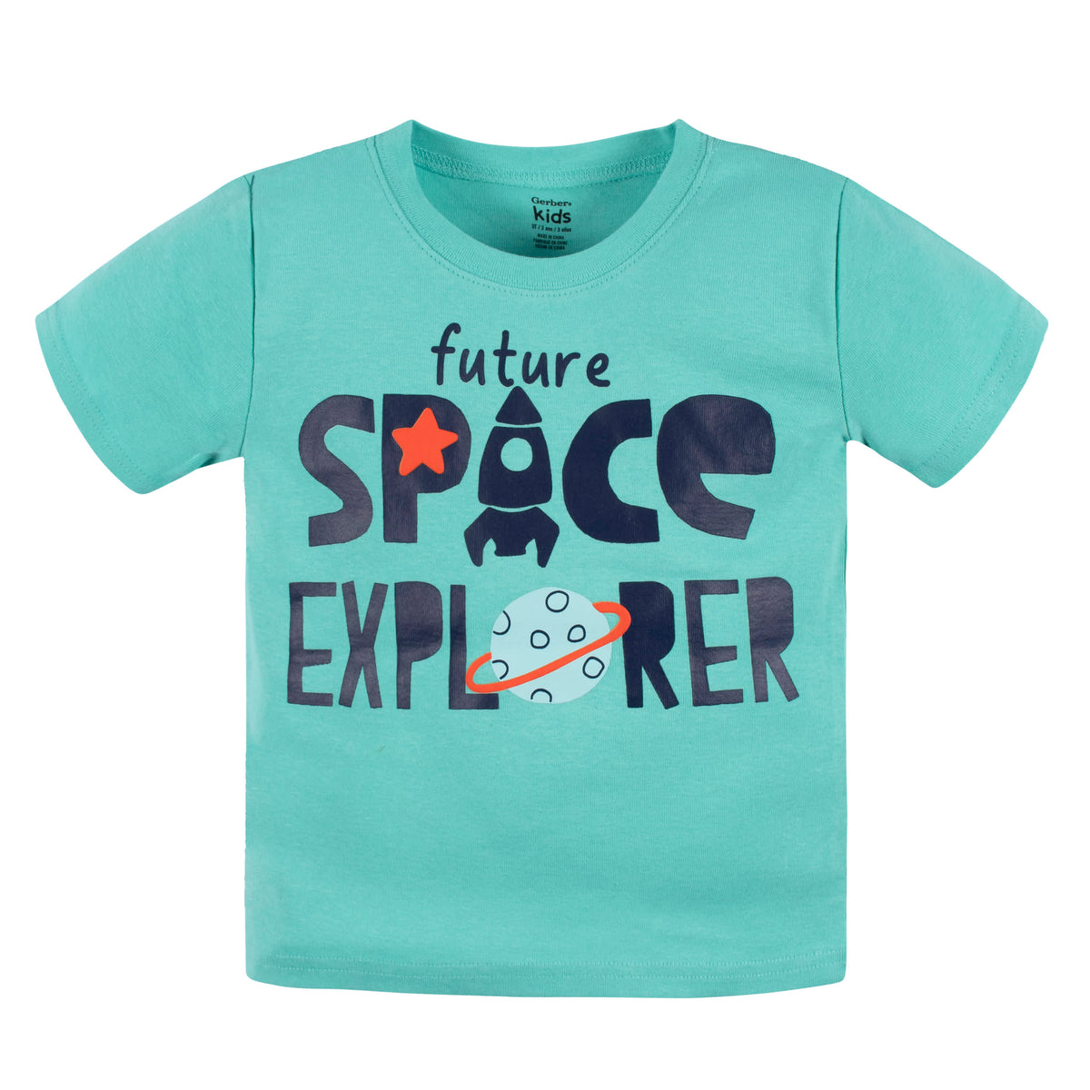 4-Piece Infant Boys Future Space Explorer Tees, Shorts & Pants Set, view 2