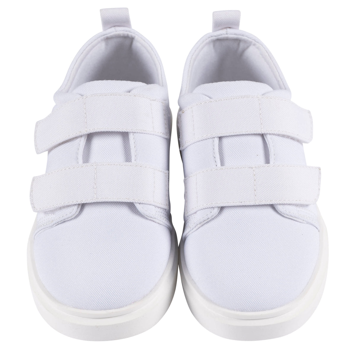Baby Neutral White Hook & Loop Sneaker, view 2