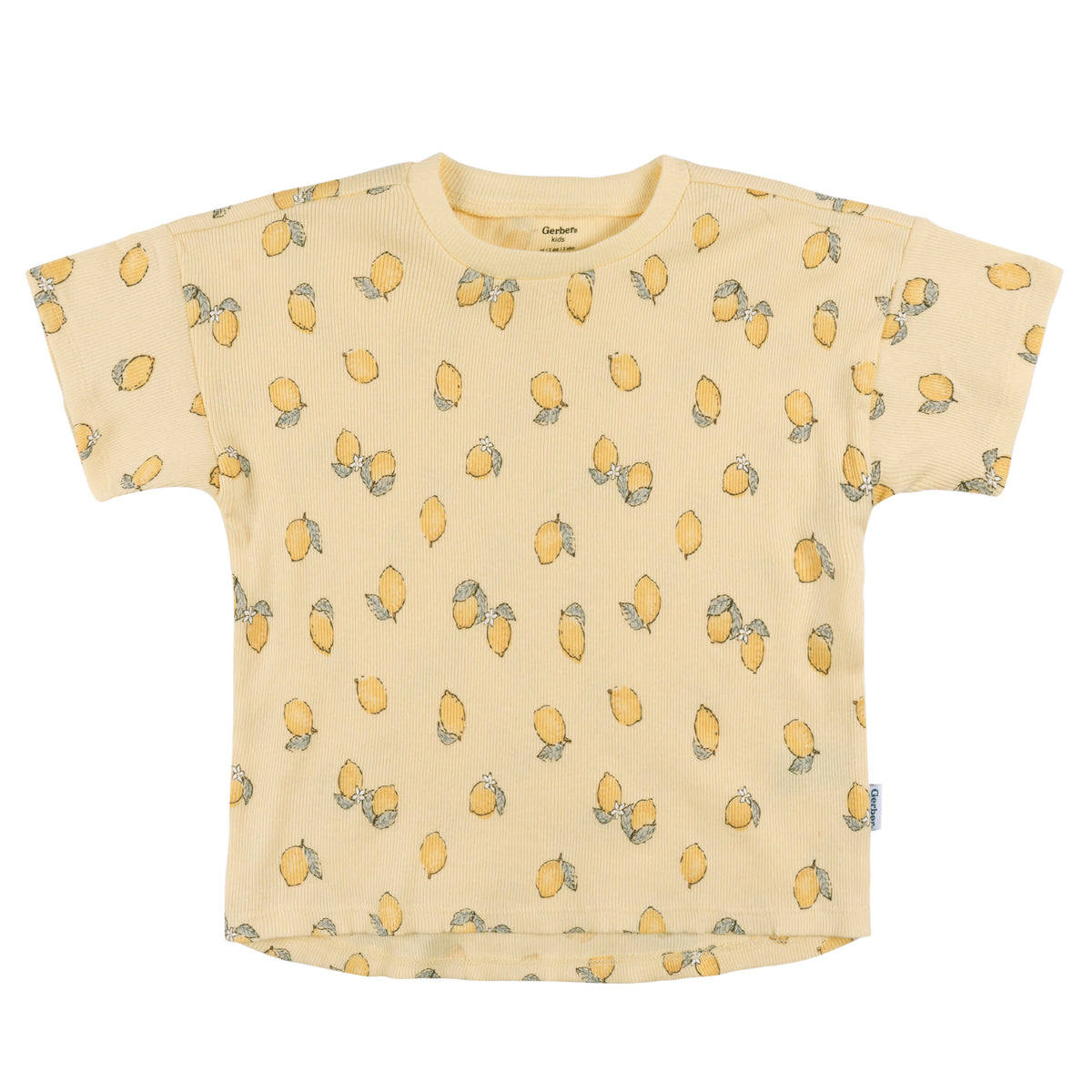 3-Piece Infant & Toddler Girls Yellow Lemons Shirt and Shorts Set, view 5