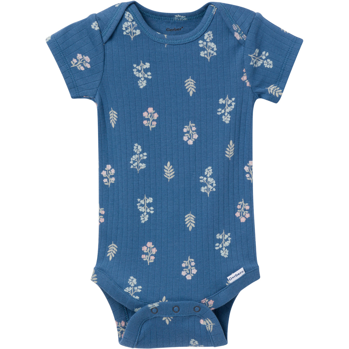 6-Pack Baby Girls Garden Floral Onesies Bodysuits, view 7