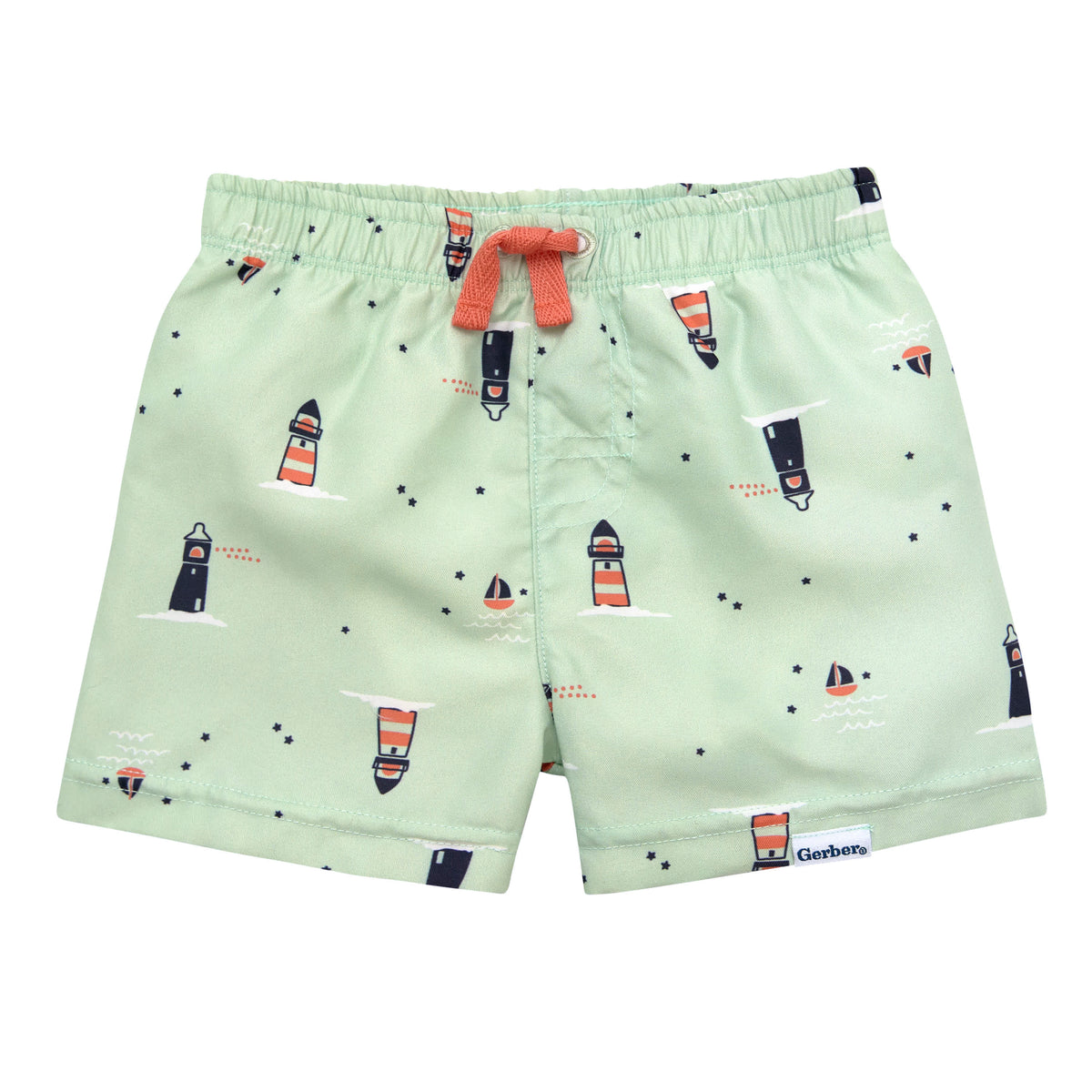 2-Piece Baby & Toddler Boys Sailboat Rashguard Set, view 8