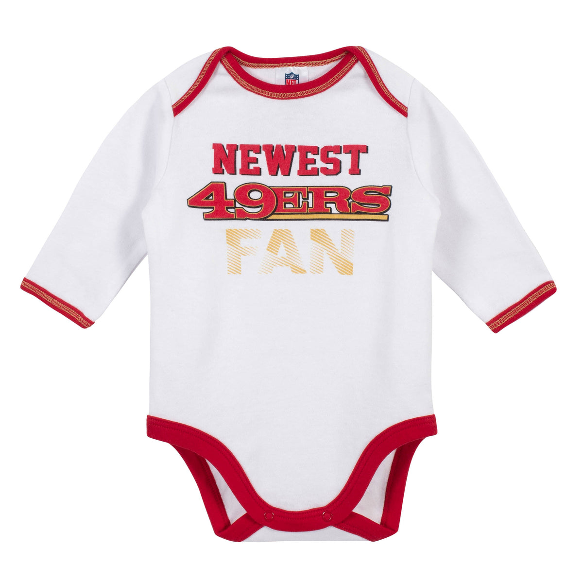 Baby Boys San Francisco 49ers 3-Piece Bodysuit, Pant and Cap Set, view 2