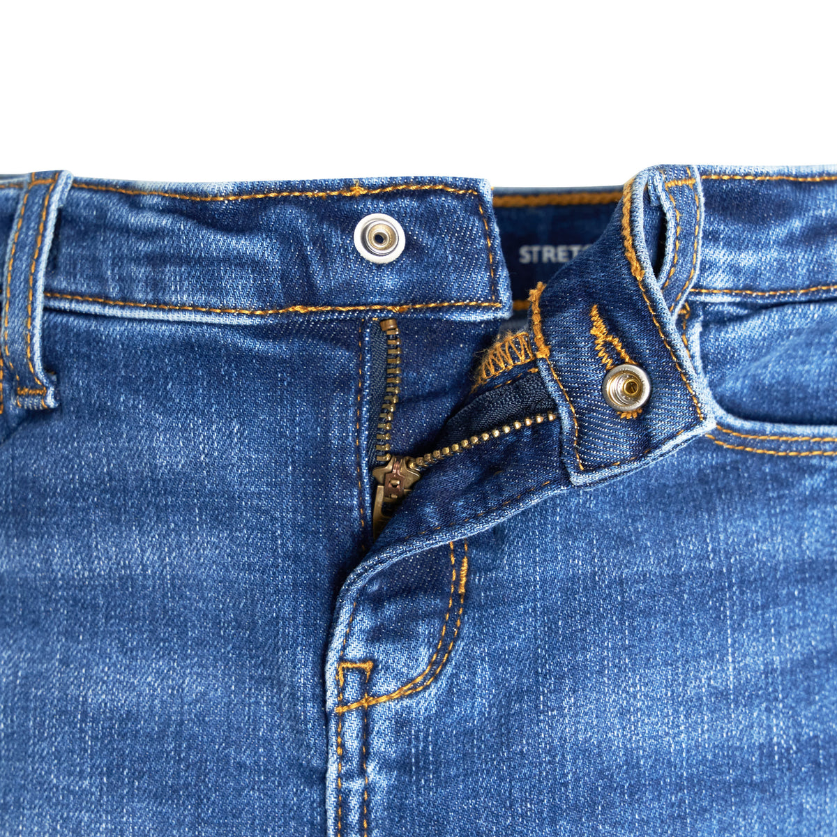 Infant and Toddler Neutral Blue Jeggings, view 3