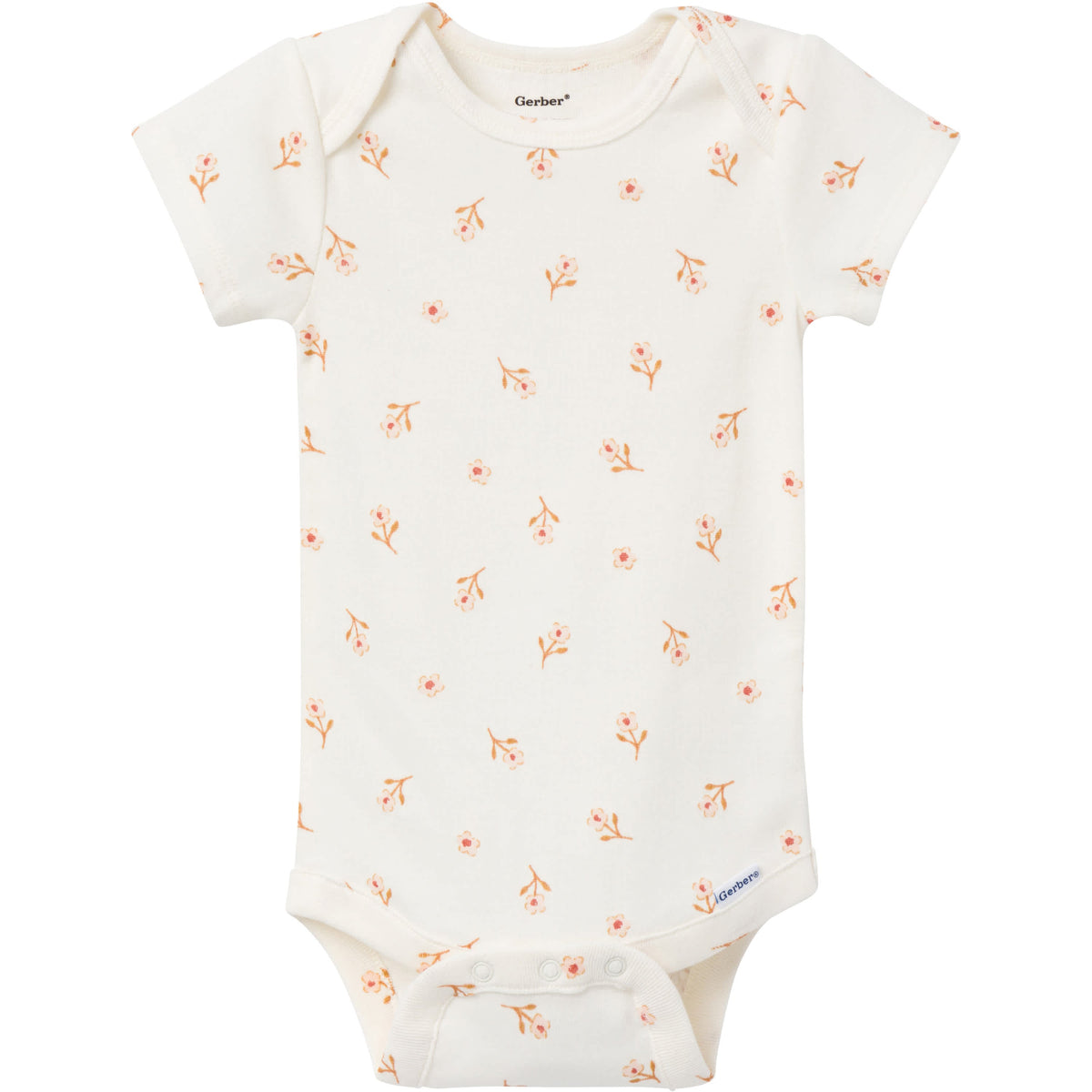 6-Pack Baby Girls Red Onesies Bodysuits, view 7