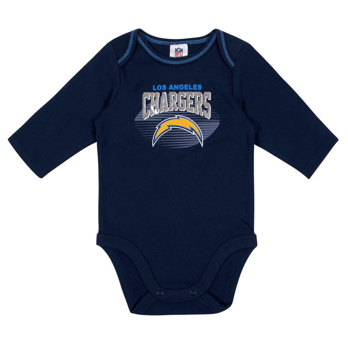 Baby Boys Los Angeles Chargers Long Sleeve Bodysuits, 2-pack, view 2