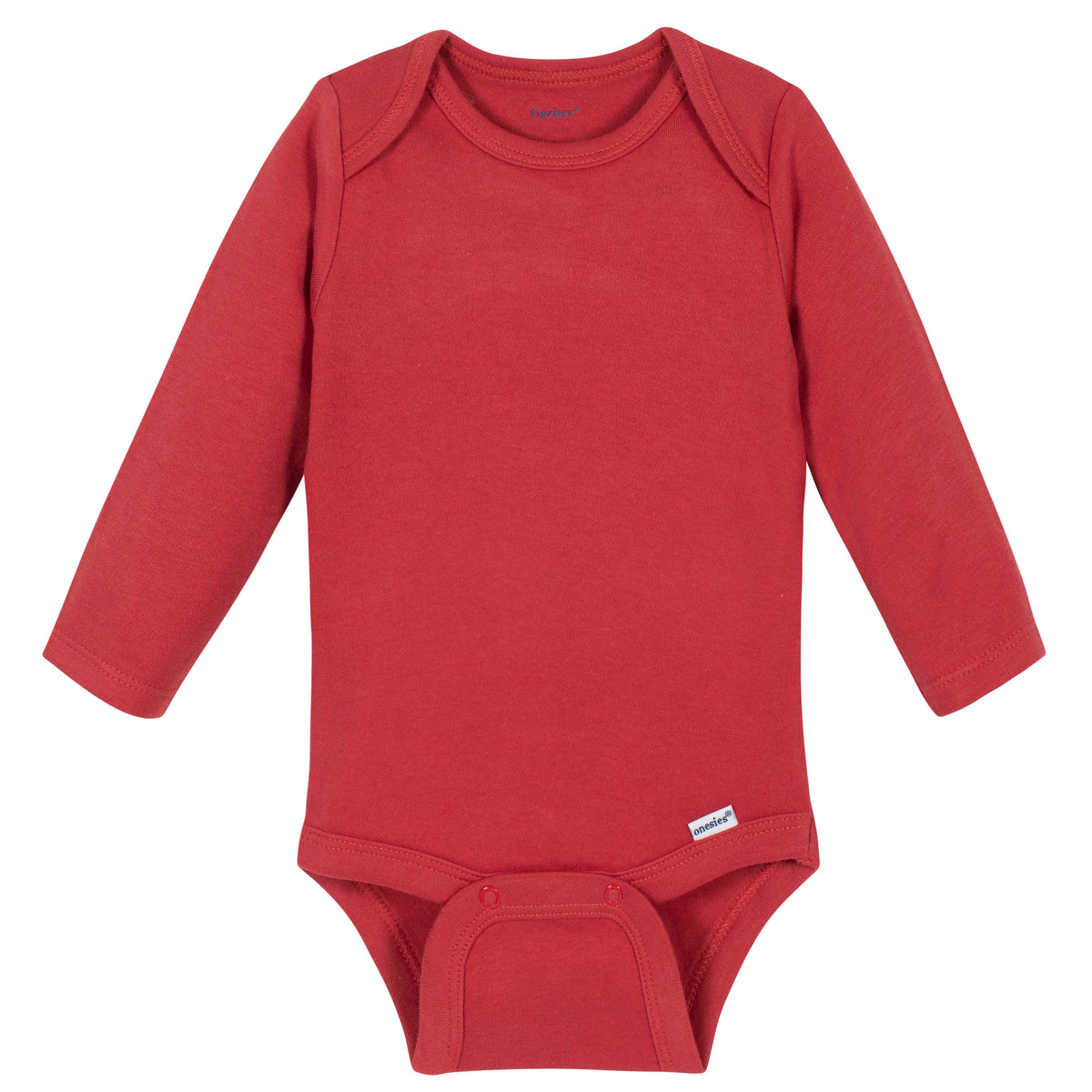 Premium Long Sleeve Onesies Bodysuit in Red