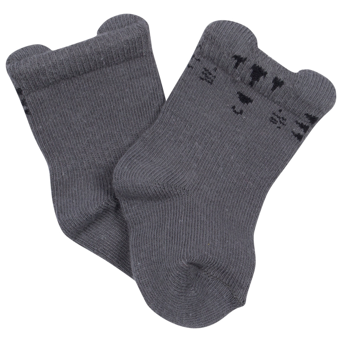 6-Pack Baby Boys Safari Wiggle Proof Socks, view 3