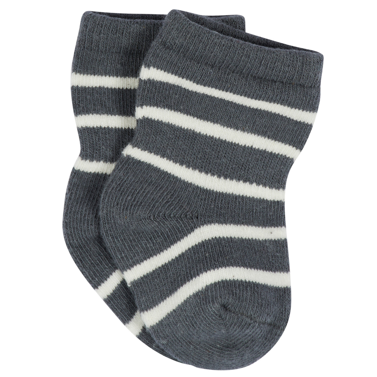 12-Pack Baby & Toddler Boys Unbearably Cute Jersey Crew Wiggle Proof Socks, view 10
