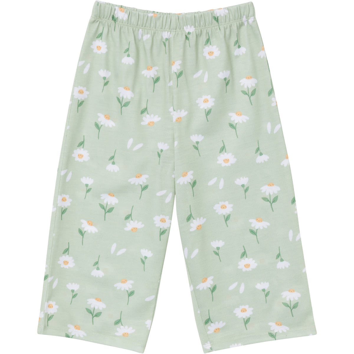 3-Piece Toddler Girls Daises T-Shirt, Shorts & Pants Pajama Set, view 5